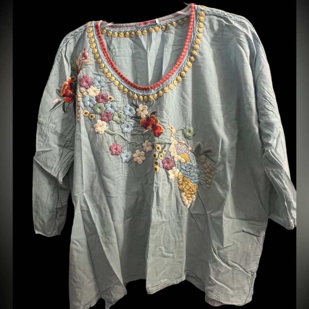 Beautiful Johnny Was Top Size Medium
